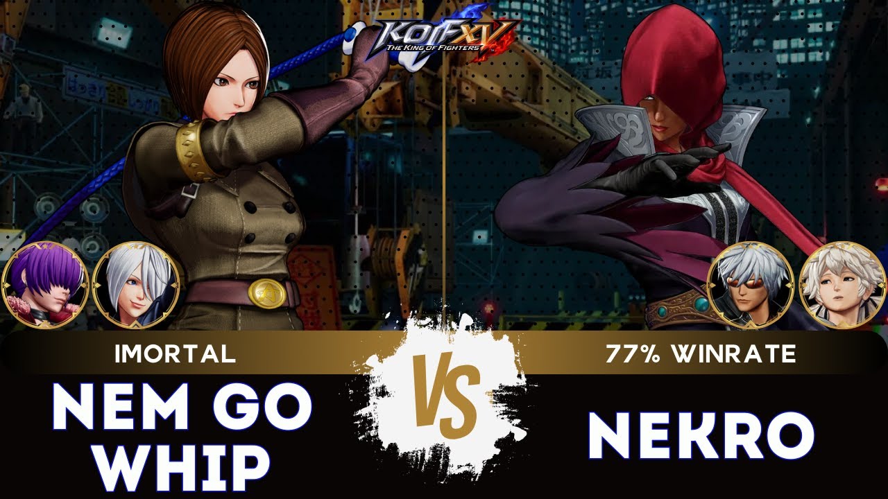 KOF XV ▰ NEM GO WHIP (Angel/O.Shermie/Whip) 🆚 NEKRO (K'/Meitekun/Najd) 🎞️Replay Match - 12/25