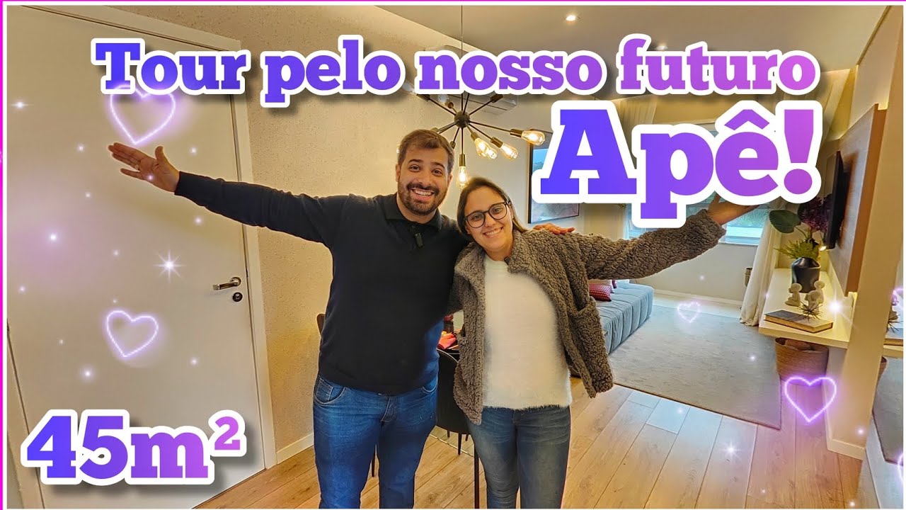 Tour pelo nosso futuro apartamento 45m² Minha casa minha vida