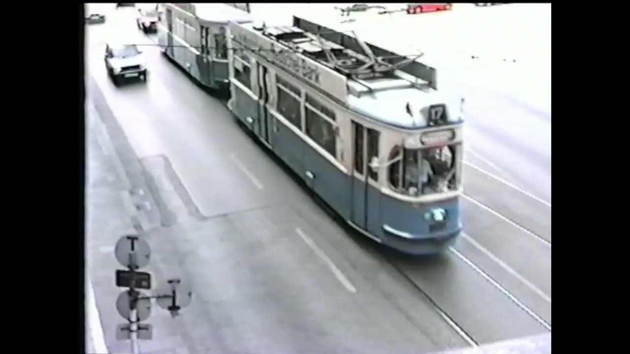 Zeitreise: Eine Fahrt mit der historischen Linie 17 in München vom Wettersteinplatz zum Romanplatz