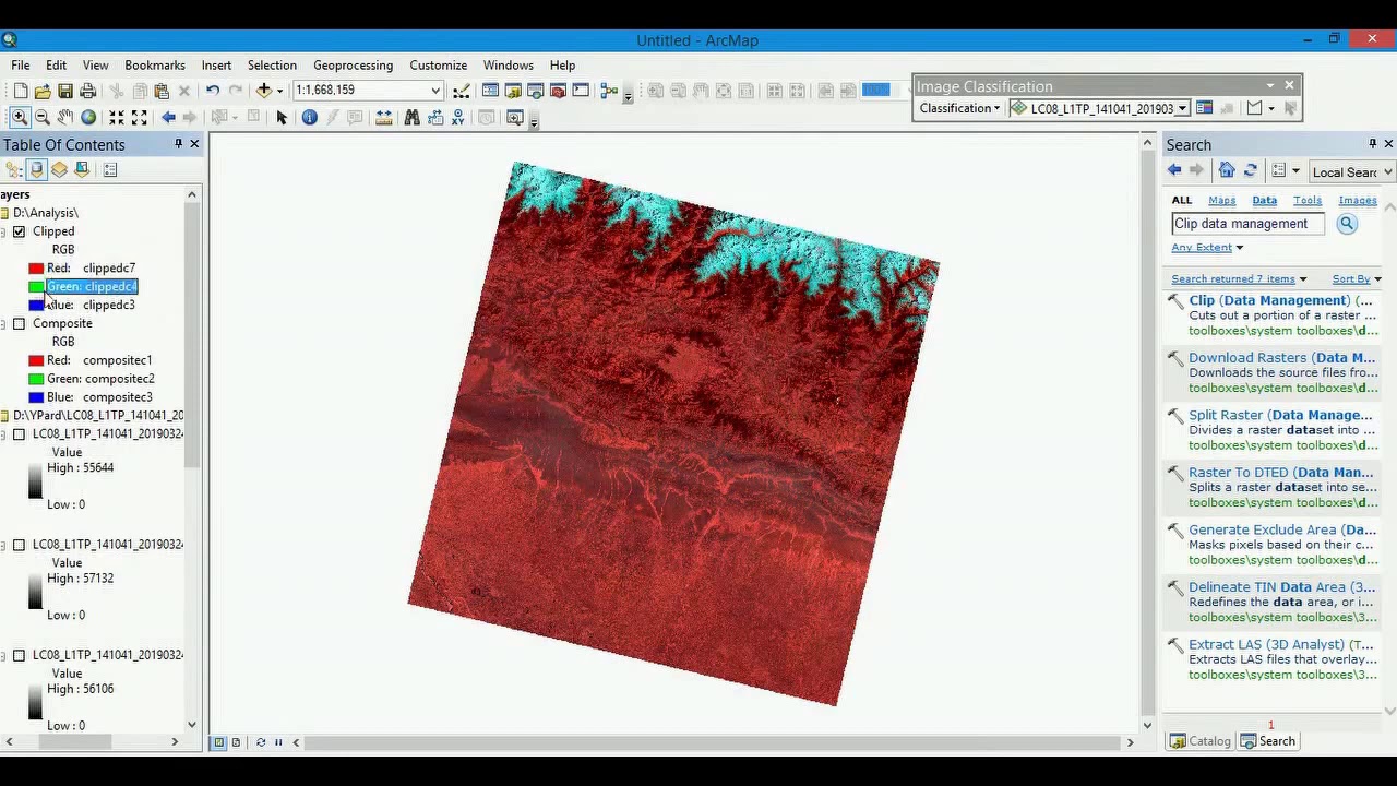LANDSAT 8 Image Analysis