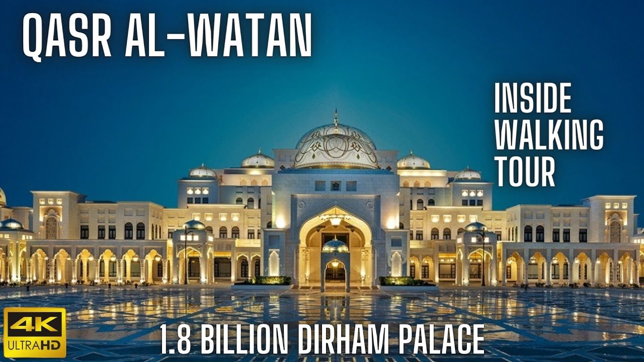 Inside QASR AL WATAN (قصر الوطن ) - UAE Presidential Palace - Walking Tour | Abu Dhabi | 4K