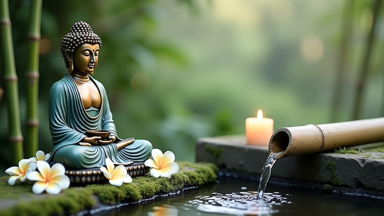 Inner Peace Meditation Practice | Healing Zen Energy & Flowing Water 🌸