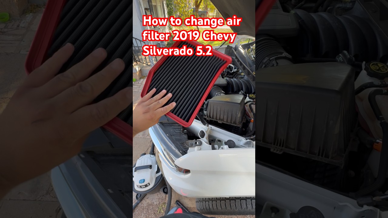 How to change air filter 2019 Chevy Silverado 
