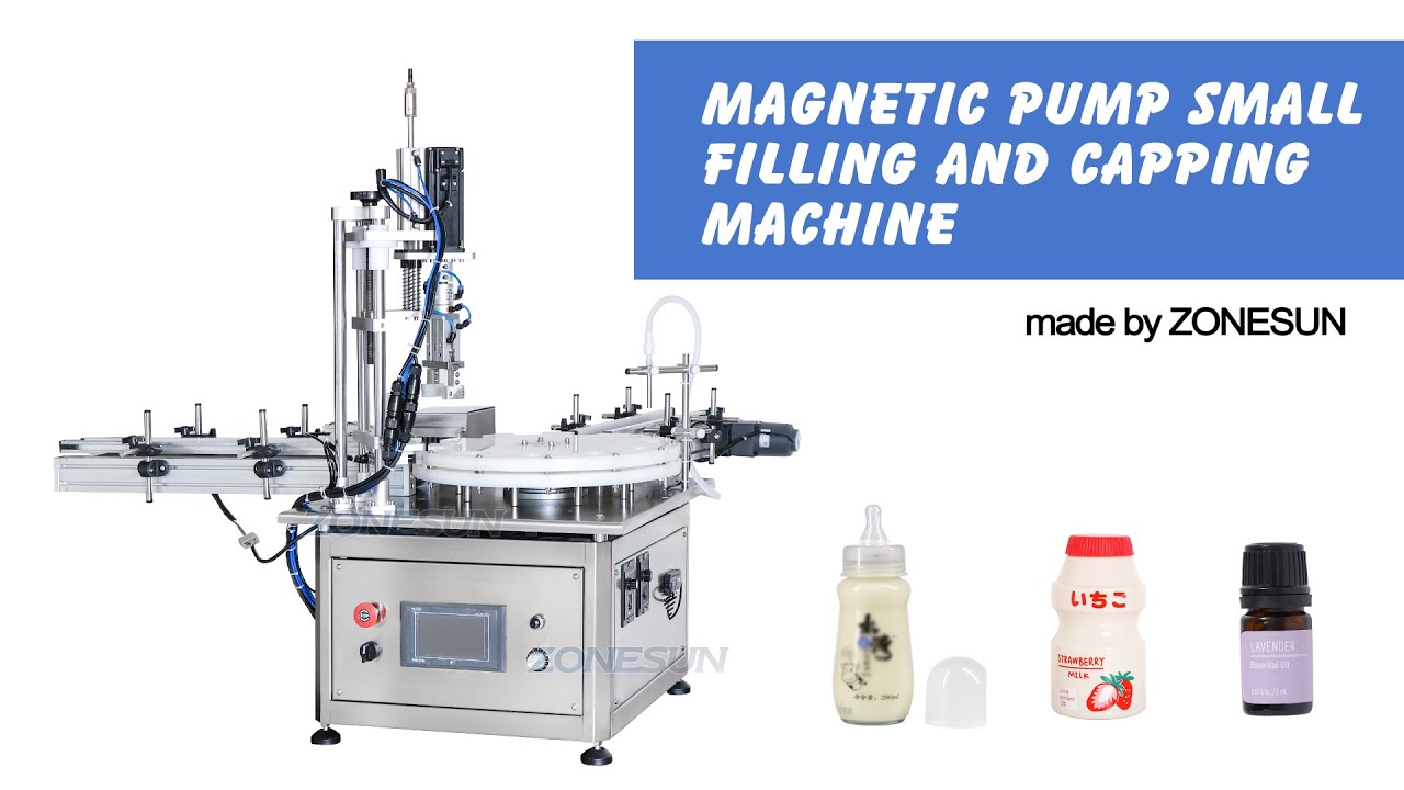 How to use ZS-AFC1S Desktop 2 in 1 Magnetic Pump Small Filling and Capping Machine (Baby bottle)