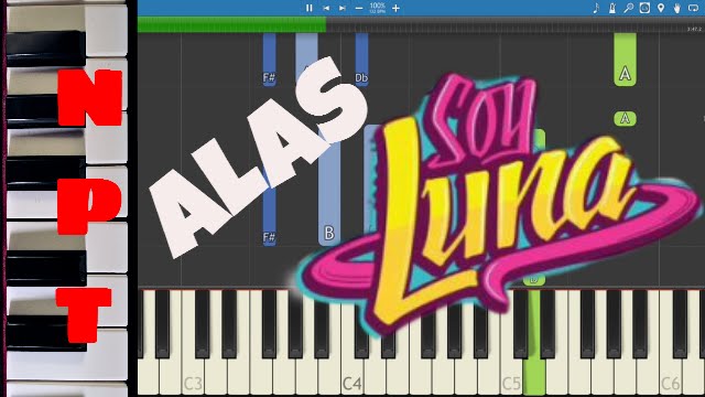 Soy Luna - Alas - Piano Tutorial + Letra - Como Tocar Alas - Disney - How to play Alas on piano