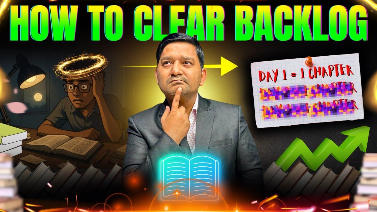 HOW TO CLEAR BACKLOG | अभी तक कुछ नहीं पढ़ा? | HSC Board & MHT-CET  Strategy | BY SOVIND SIR