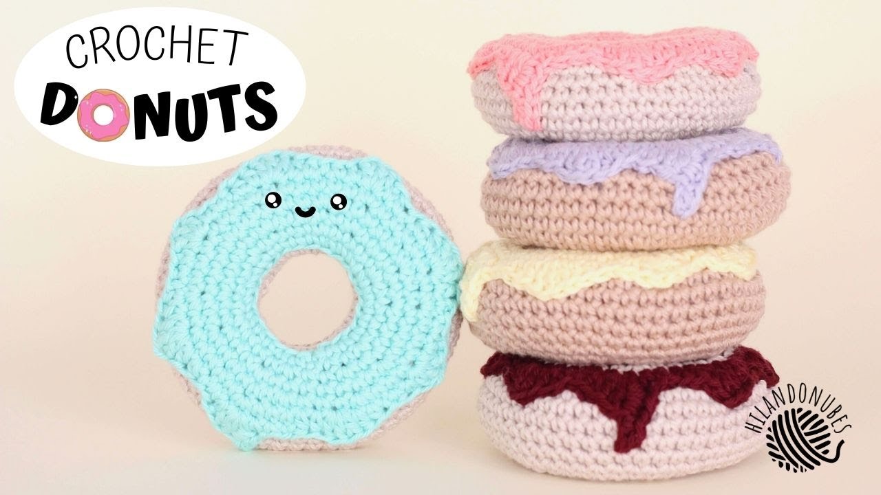 Como hacer rosquilla de crochet Donuts rosca dona