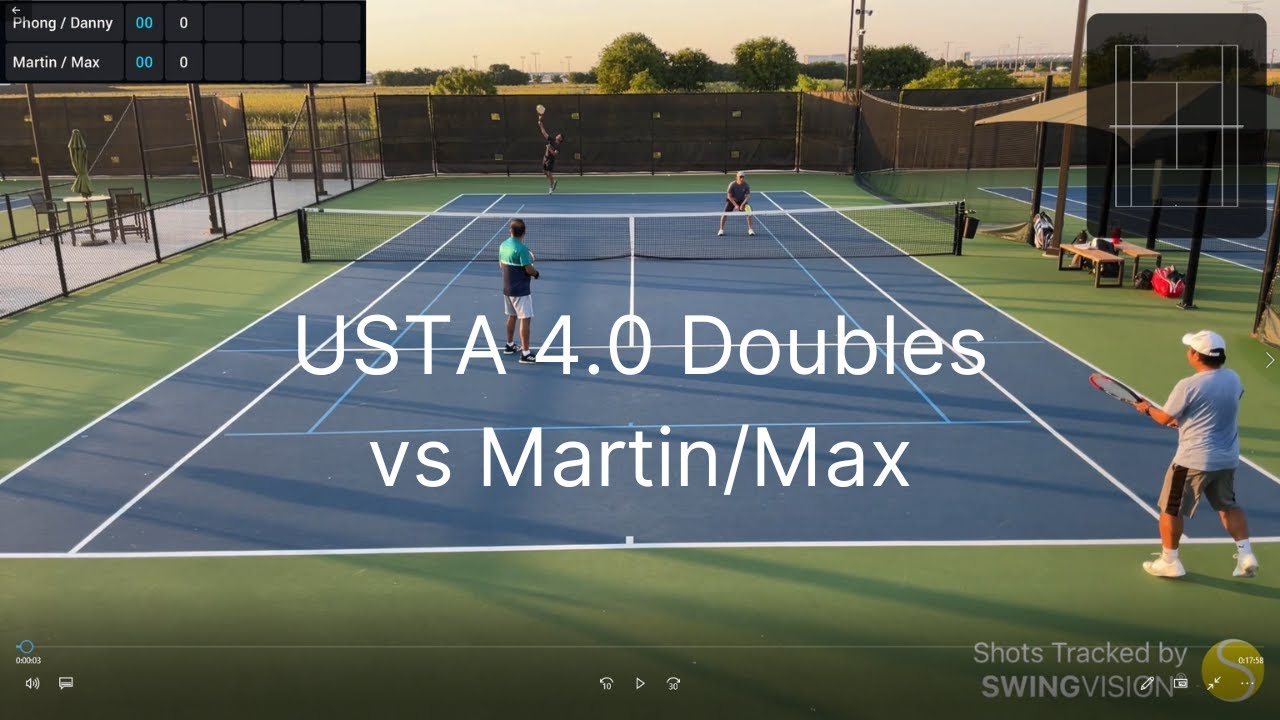 Tennis Practice | Doubles | Phong/Danny vs Martin/Max | USTA 4.0