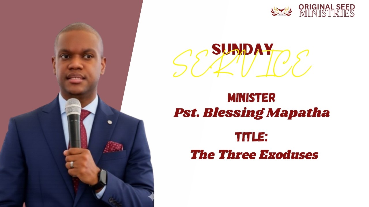 2026-0308AM - Three Exoduses - Pastor Blessing Mapatha