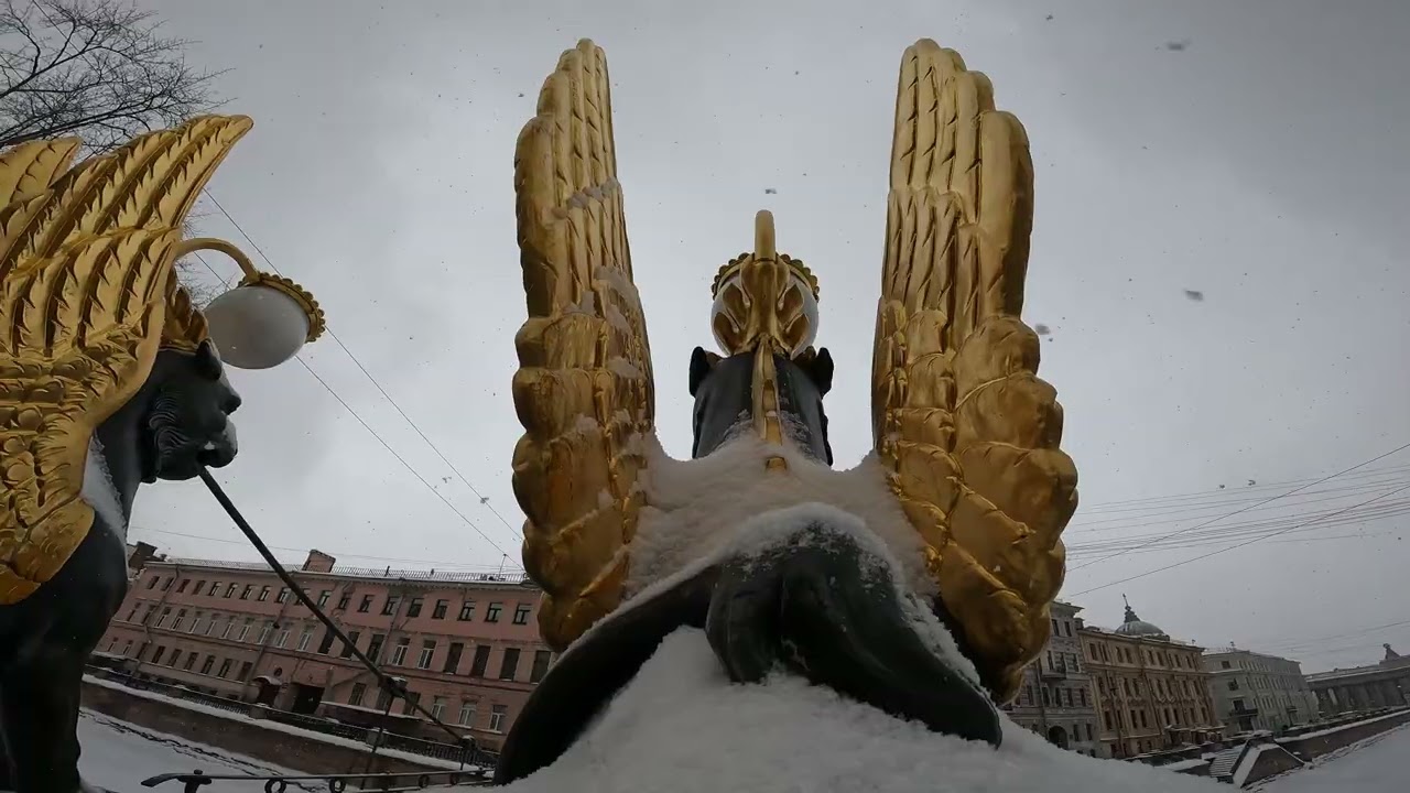 Хмурый СПБ мосты 10 02 2026