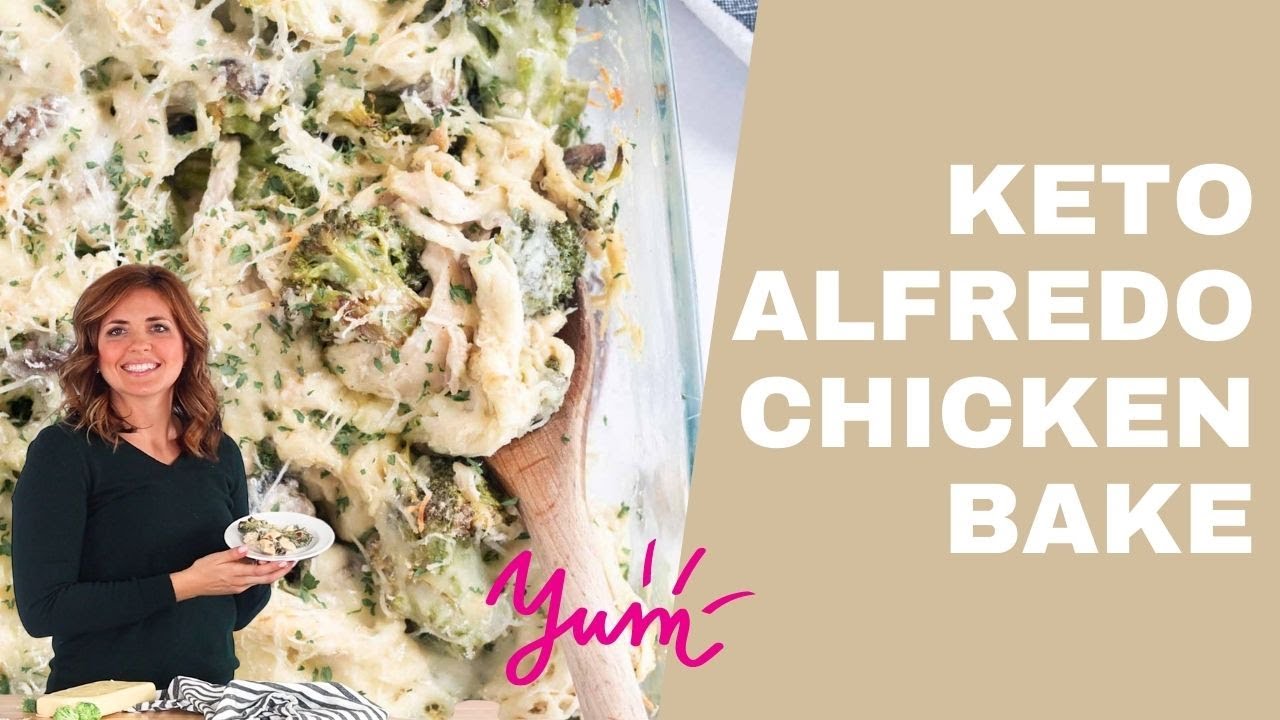 Keto Alfredo Chicken Bake {Dairy-Free, Whole30, & Paleo Options!}