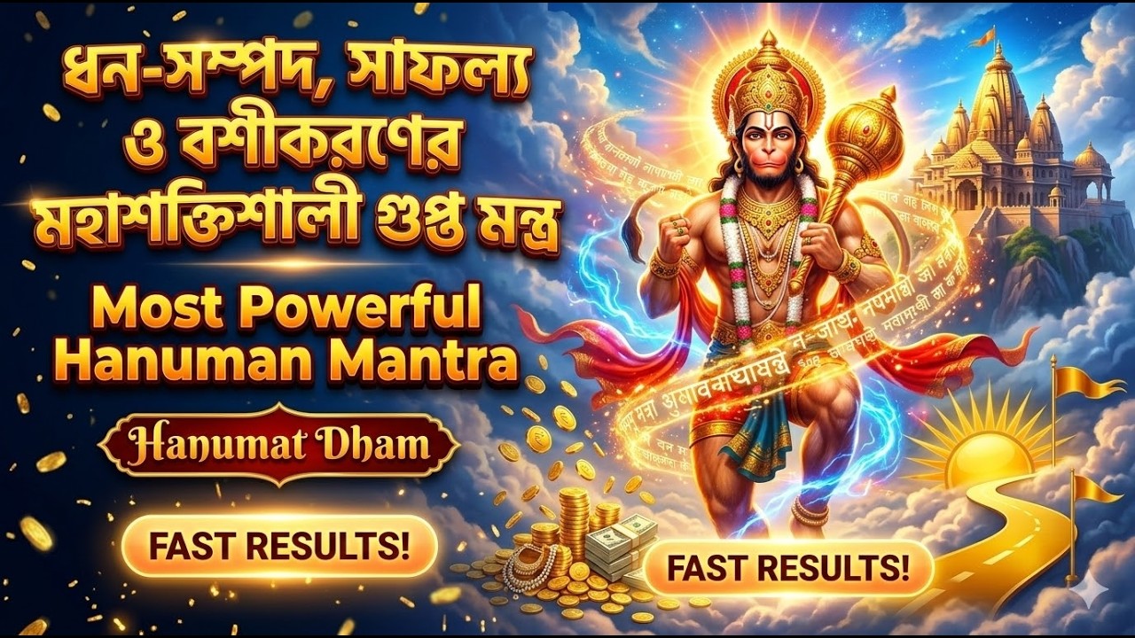 ধন-সম্পদ, সাফল্য ও বশীকরণের মহাশক্তিশালী গুপ্ত মন্ত্র | Most Powerful Hanuman Mantra | Hanumat Dham