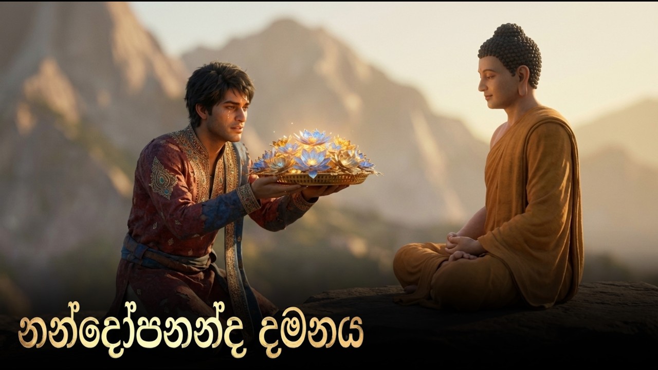 නන්දෝපනන්ද නාග දමනය 🐉 | The Subduing of Nandopananda Naga by Maha Moggallana Thero | Buddhist Story