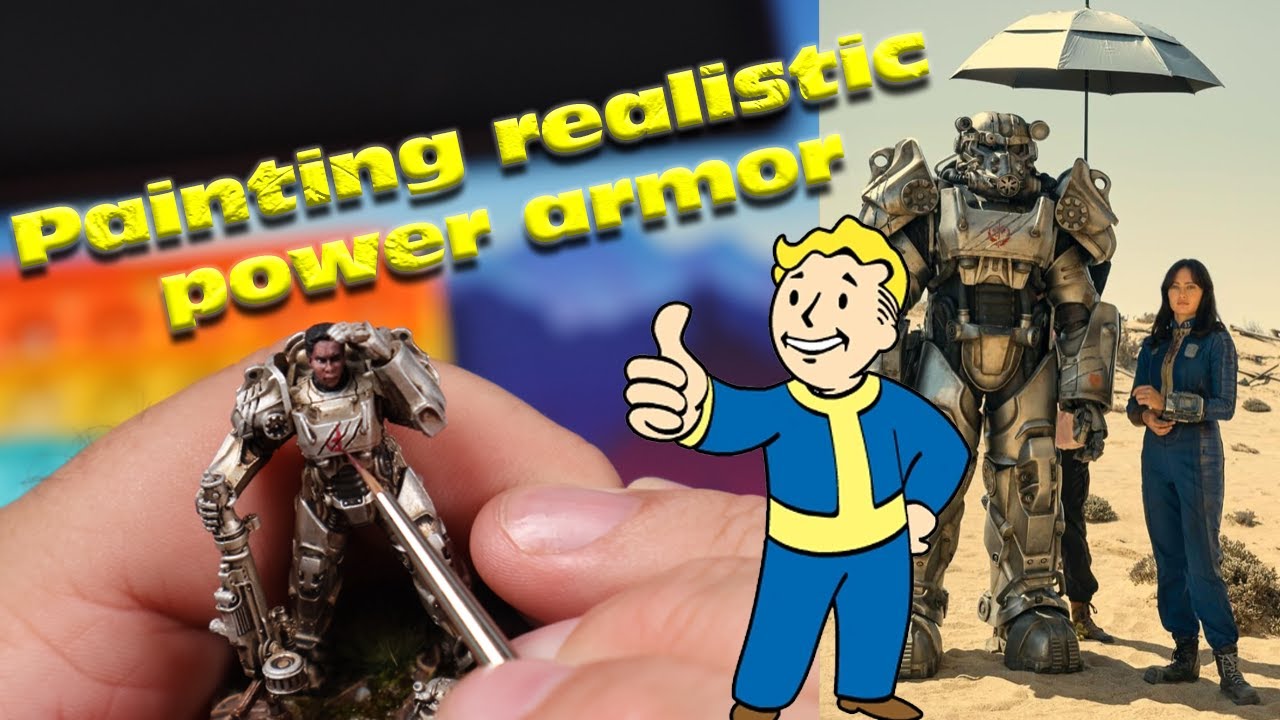 Painting Metallic Power Armor for Maximus from the Fallout TV Show Realistic Power Armor Tutorial