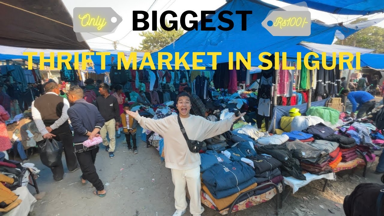 Biggest Thrift Market  In Siliguri 🤑👕|| Mattigara Haat || Vlog 50 || Lama Dupchen