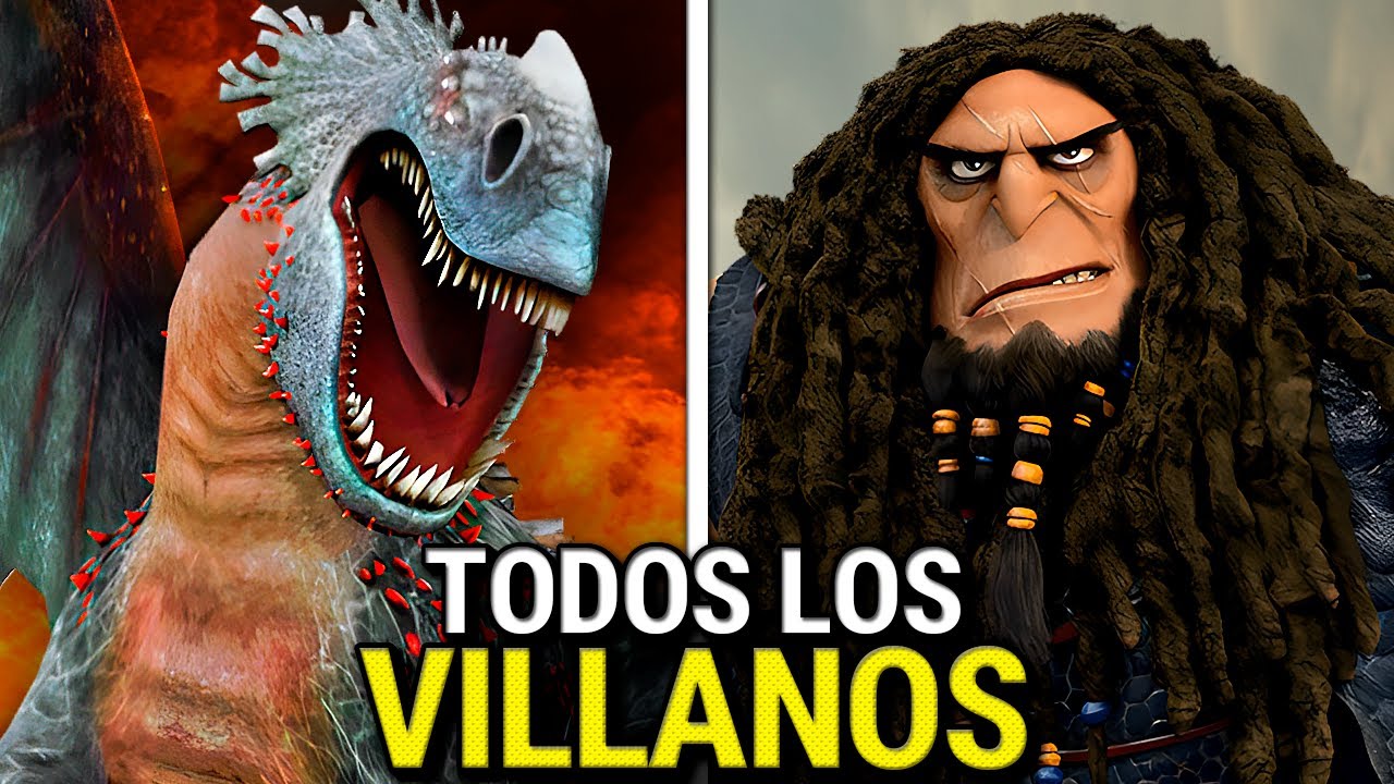 Todos Los VILLANOS en Cómo Entrenar a tu Dragón