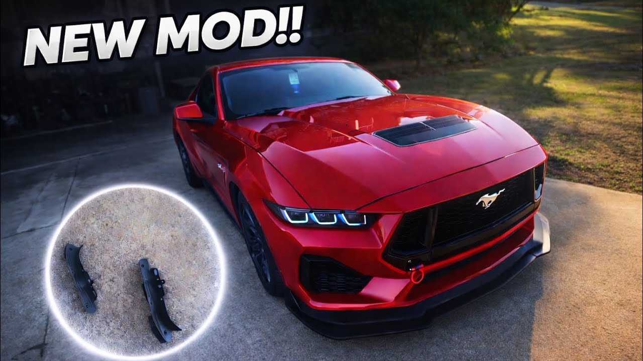 I Finally Added The Performance Strake Air Deflectors To My Mustang!!! 