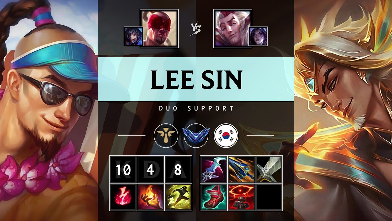 Lee Sin Support vs Rakan - KR Diamond Patch 25.17