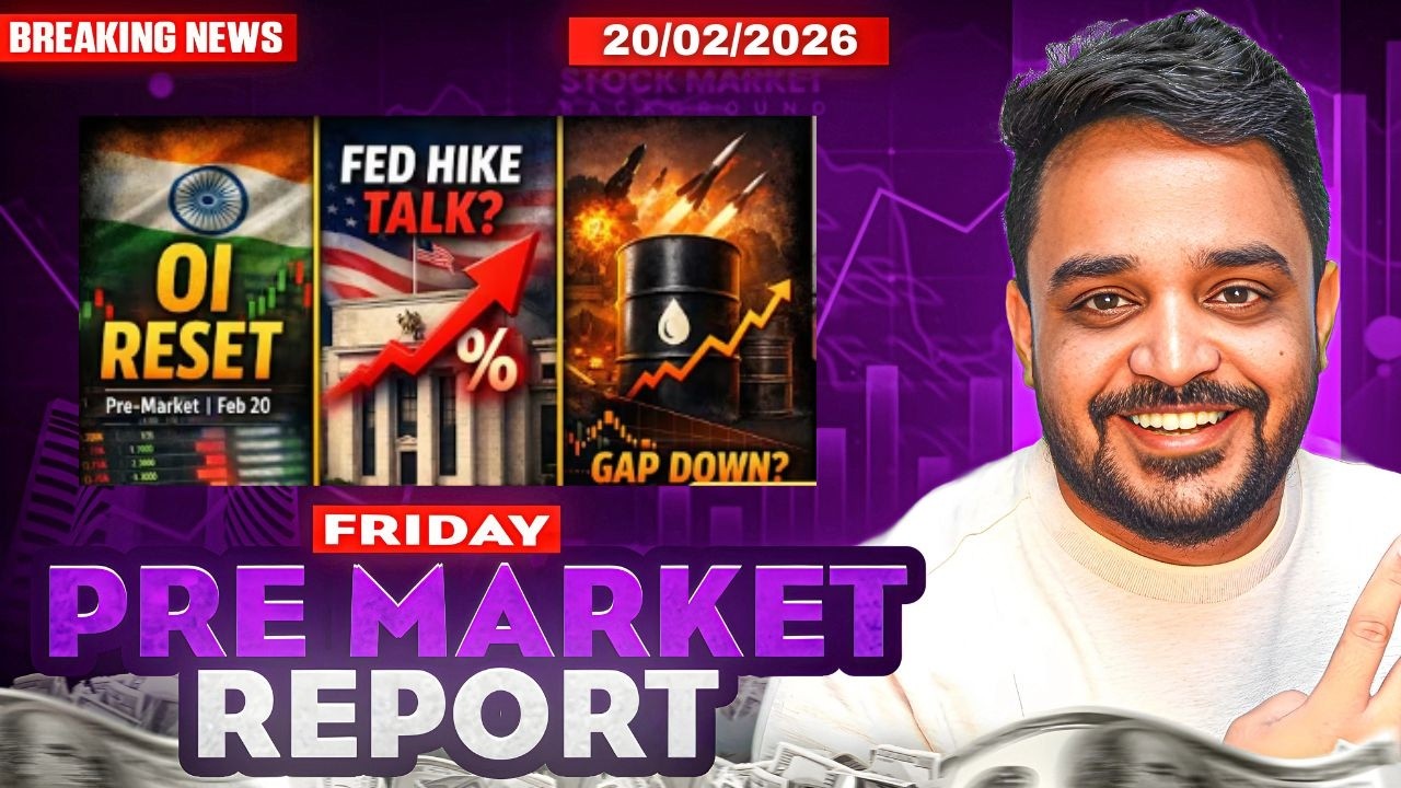 Pre Market Report and Analysis | Nifty & Sensex Pre Market Analysis | 20 February Pre Market Report