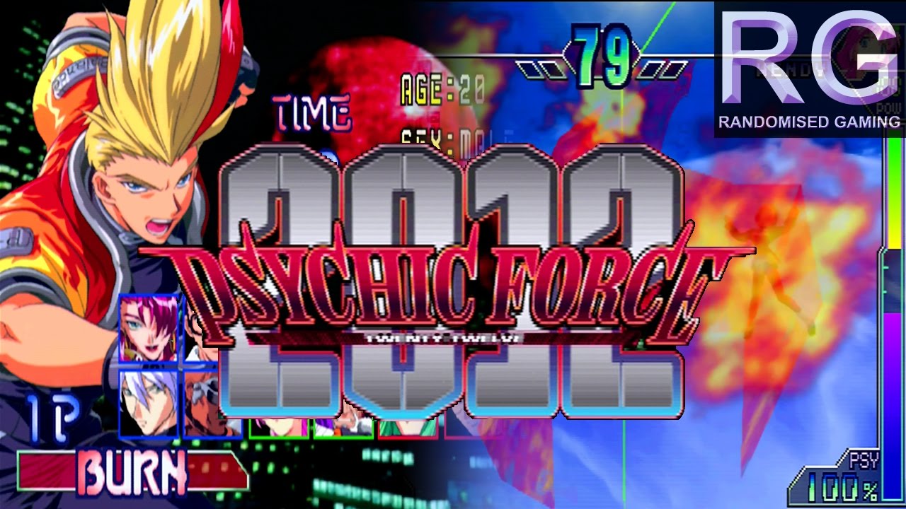 Psychic Force 2012 - Sega Dreamcast - Secret Intro & Story Mode as Burn [HD 1080p 60fps]