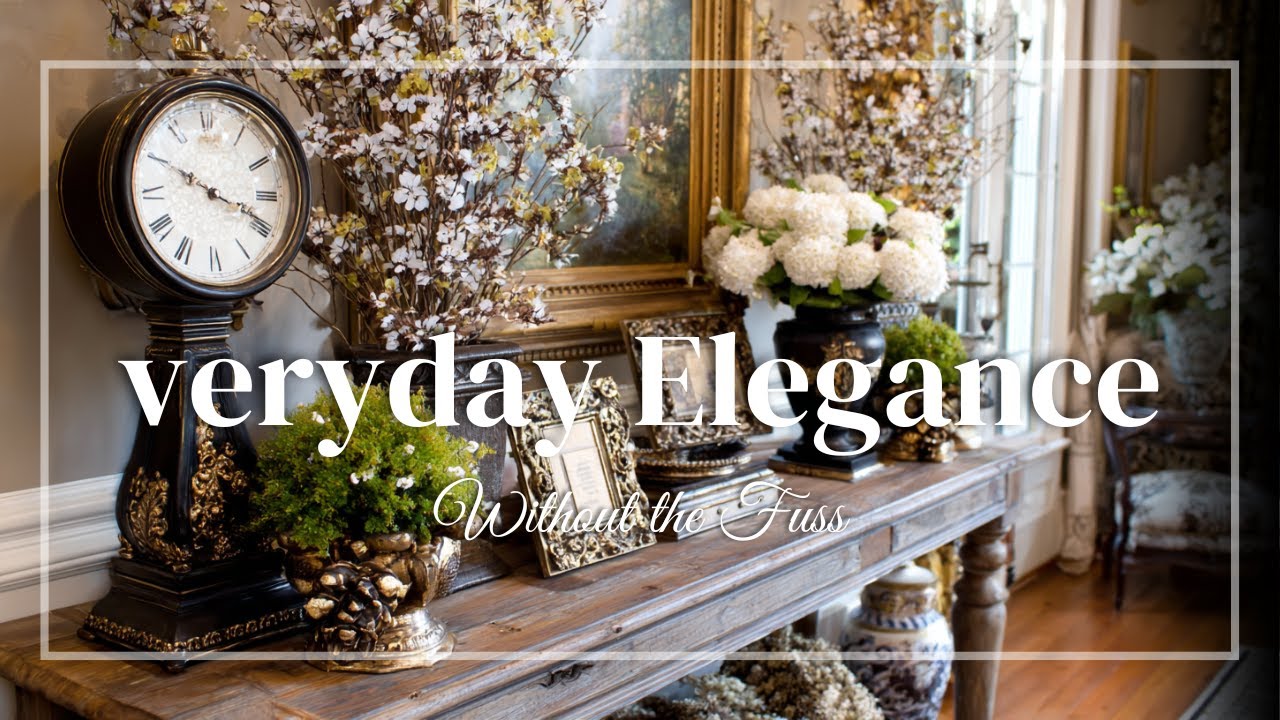 Styling a Rustic Console Table with Vintage Glam Decor for Effortless Everyday Elegance