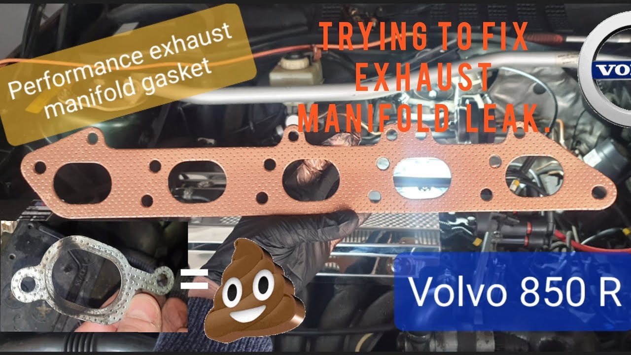 Volvo 850 Leaking exhaust manifold. performance gasket upgrade #850BRICK #volvo850 #exhaust
