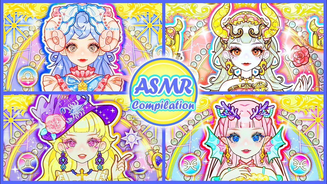 Relaxing ASMR Sticker Peeling ✨Zodiac Signs | No Talking