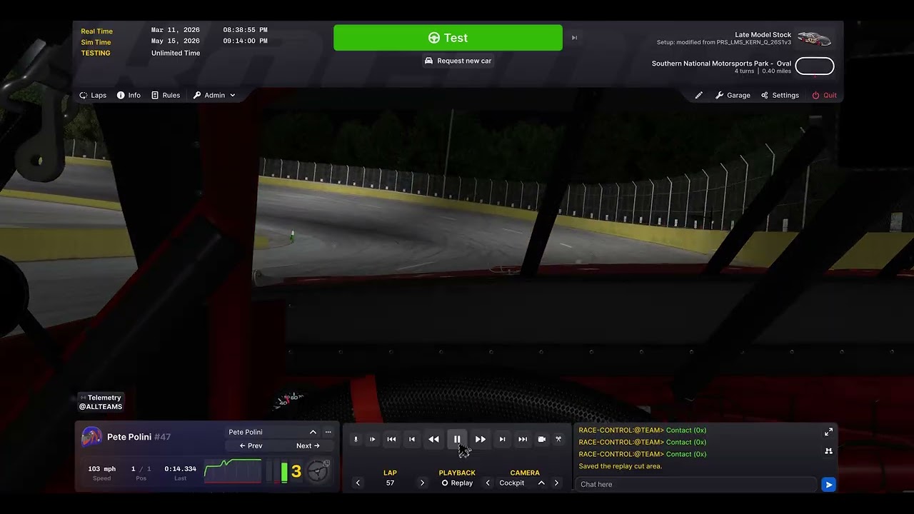 iRacing: Pete Polini (Late Model Stock @ southern National)