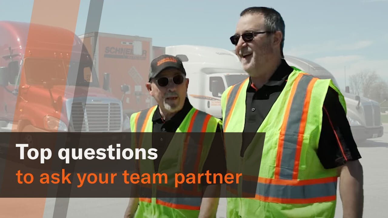 Top 5 questions to ask a potential team truck driving partner