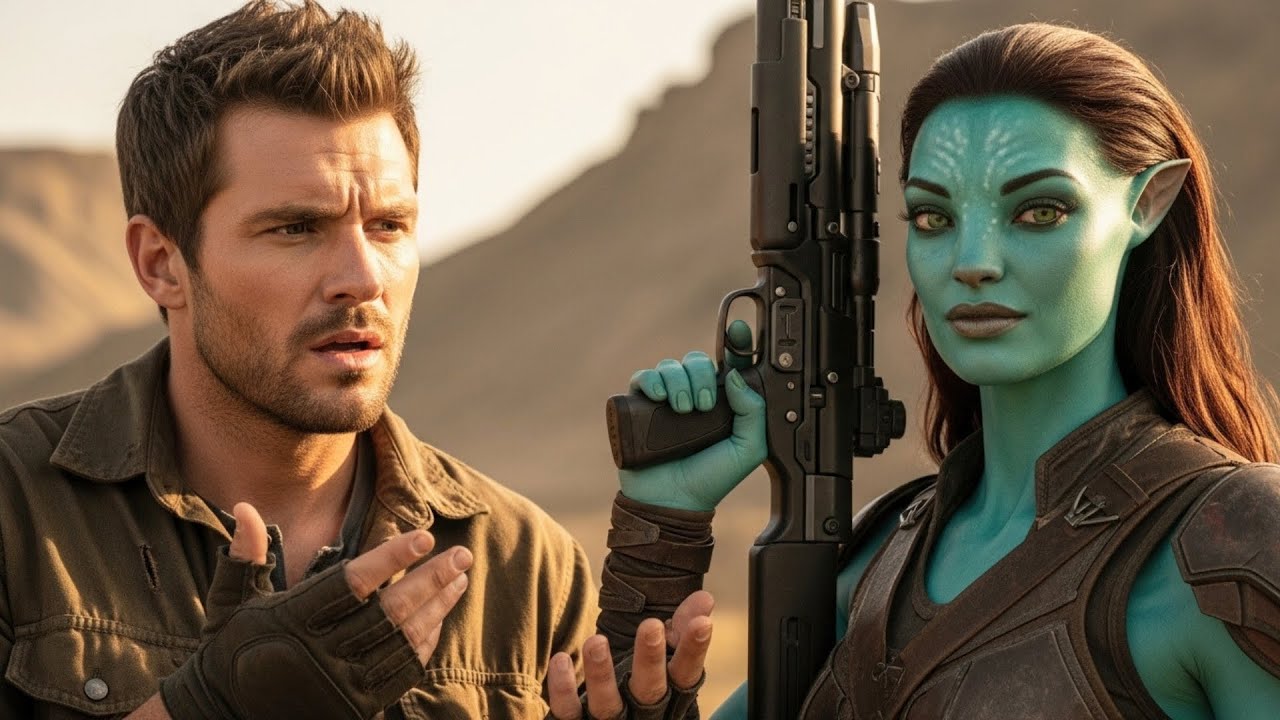 Alien instructor taught weapon handling — the human asked, “Why hold that plasma rifle backwards?”