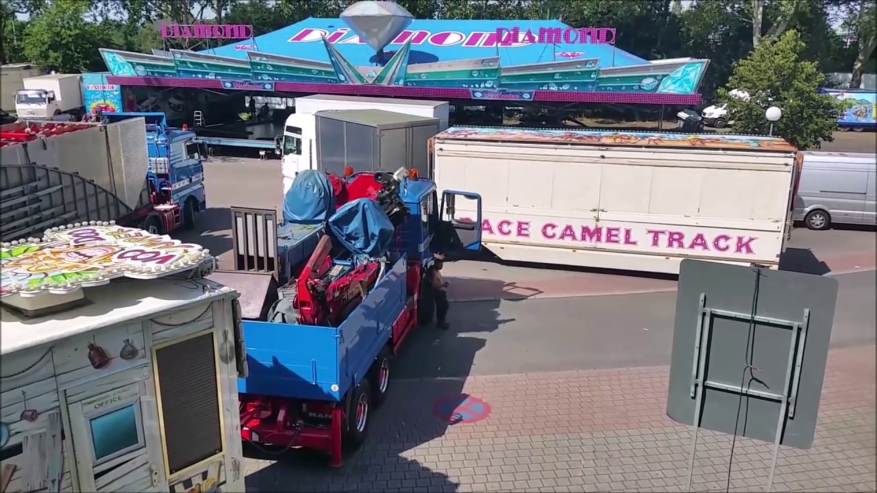 4.Kirmes Abbau  Dienstag Fronleichnamskirmes 2019 Oberhausen Sterkrade