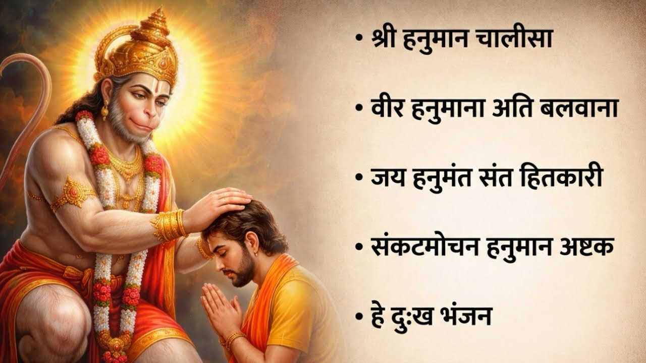 मंगलवार स्पेशल 🙏 श्री हनुमान चालीसा | Hanuman Chalisa Full Bhajan | संकटमोचन हनुमान भजन 2026