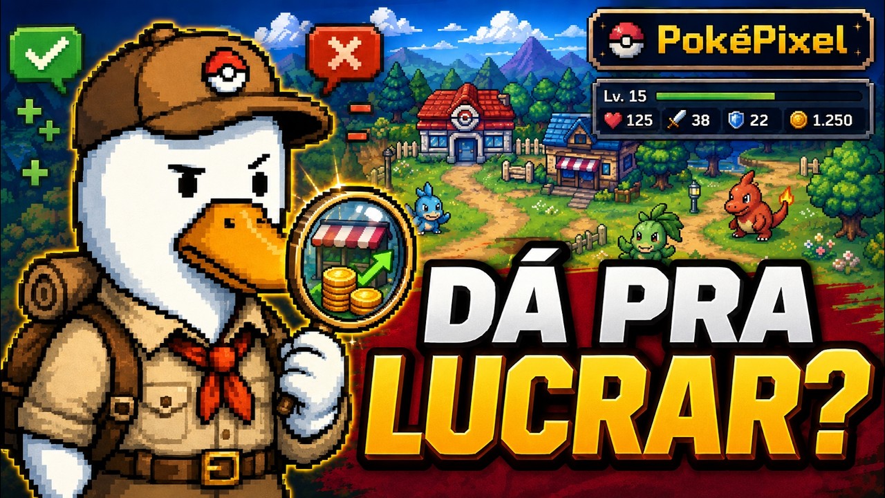 Testei o Pok&eacute;Pixel&hellip; D&aacute; Pra Lucrar Nesse Idle?