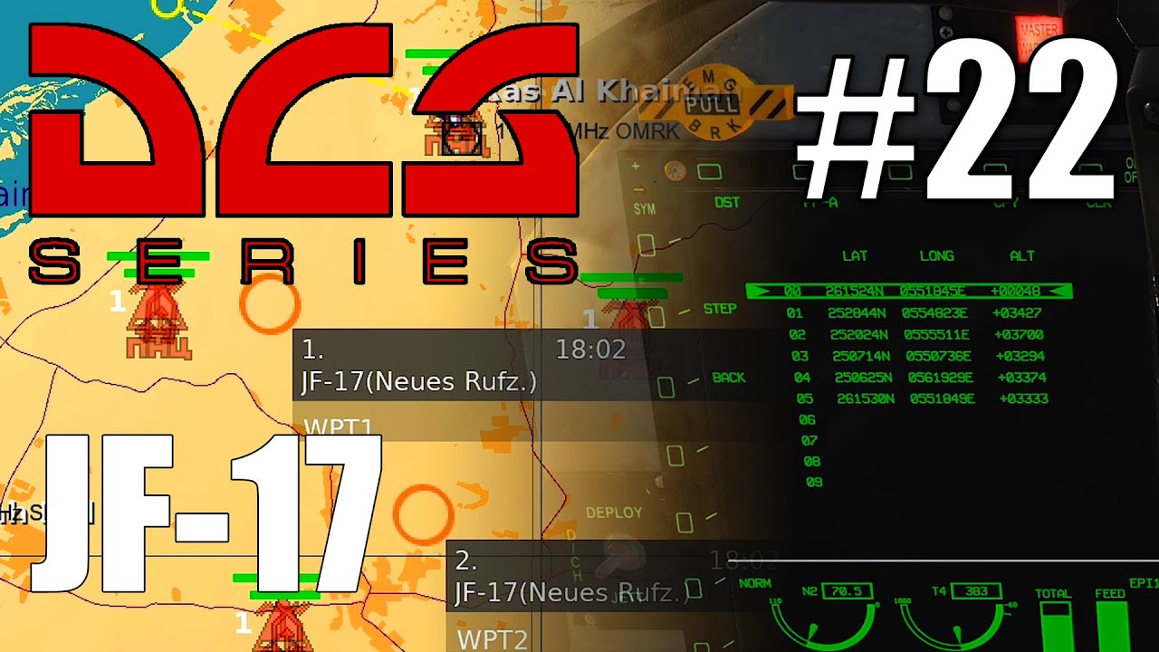 DCS: JF-17 - #22 - Wegpunkte via F10-Karte anlegen [Deutsch]