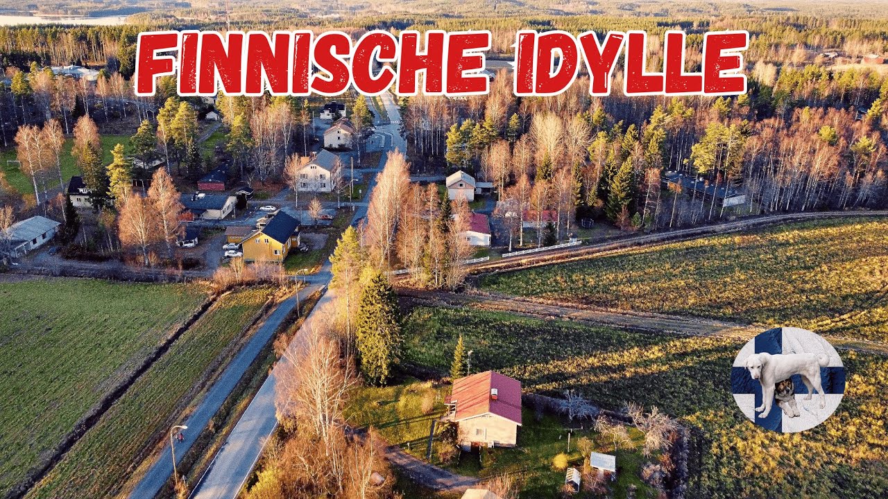 Суоменниеми - Финляндия осенью - регион Миккели - полет дрона с музыкой