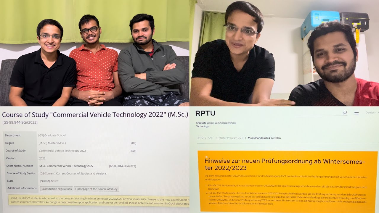 CVT(Commercial Vehicle Technology)🇩🇪 Curriculum Structure📚 in RPTU Kaiserslautern | MS in Germany