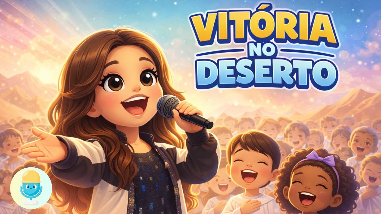 Vitória no Deserto – Aline Barros ✨ | Música Gospel versão infantil