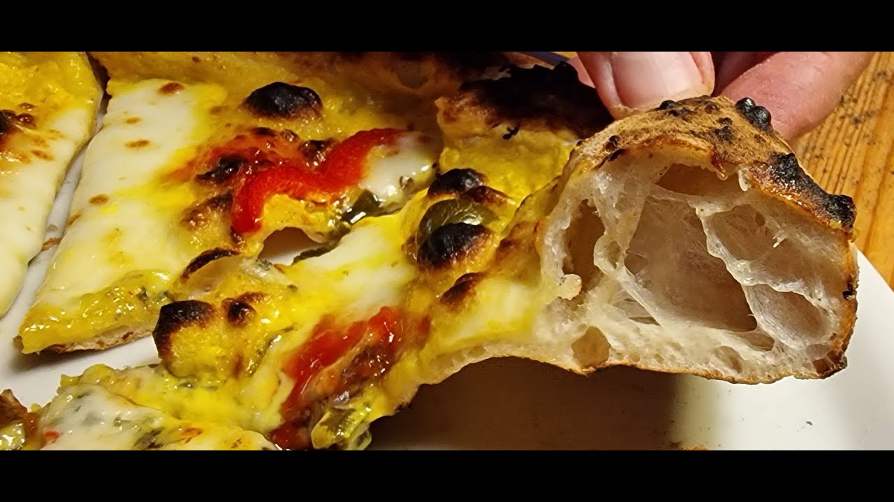 Sáfrány Spárga és Cukkini a Nápolyi Pizzán :) Biga Stagioni Manitoba liszttel és Caputo Nuvola Super