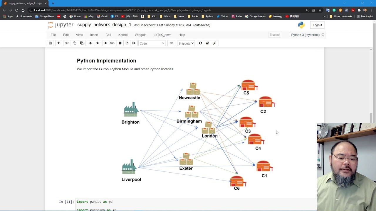 Gurobi-Python Example --Supply Chain Network Design  Part 1