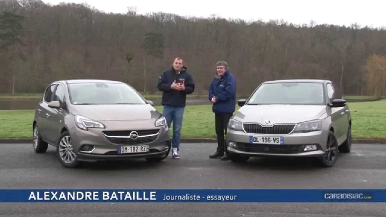 Comparatif Opel Corsa vs Skoda Fabia