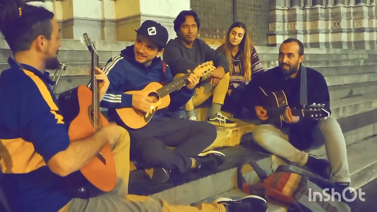 la huelga. Ojos de América con Lucky Salvadori (Manu chao) y Alaa. (From arabia to Calabria)