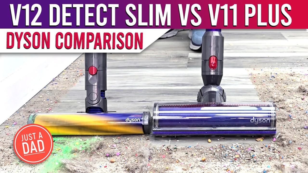 Сравнение беспроводных пылесосов Dyson V12 Detect Slim и Dyson V11 Plus