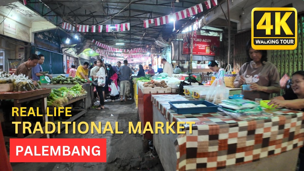 Walking Through Traditional Market in Palembang