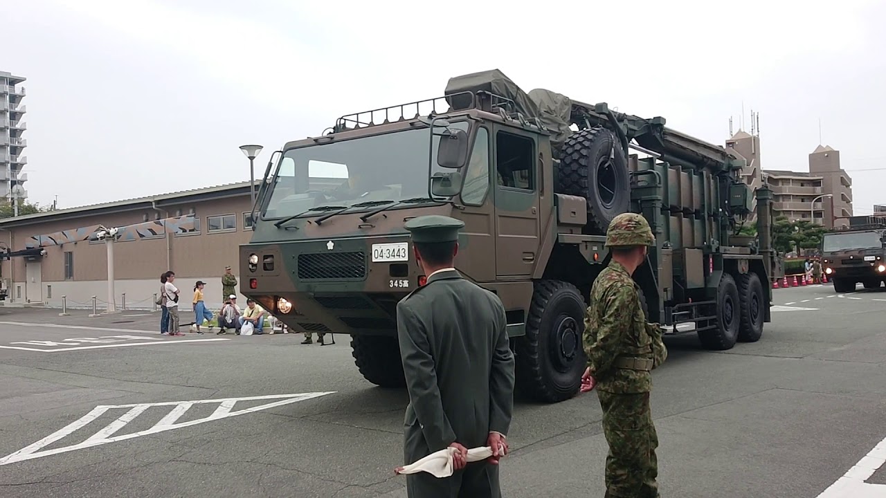 令和元年、陸上自衛隊健軍駐屯地観閲行進終了後