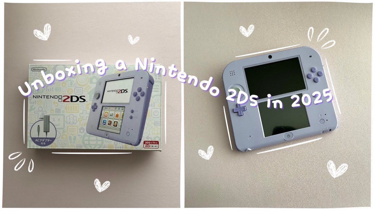 ♡ unboxing a lavender 2DS in 2025 | cozy vibes ♡
