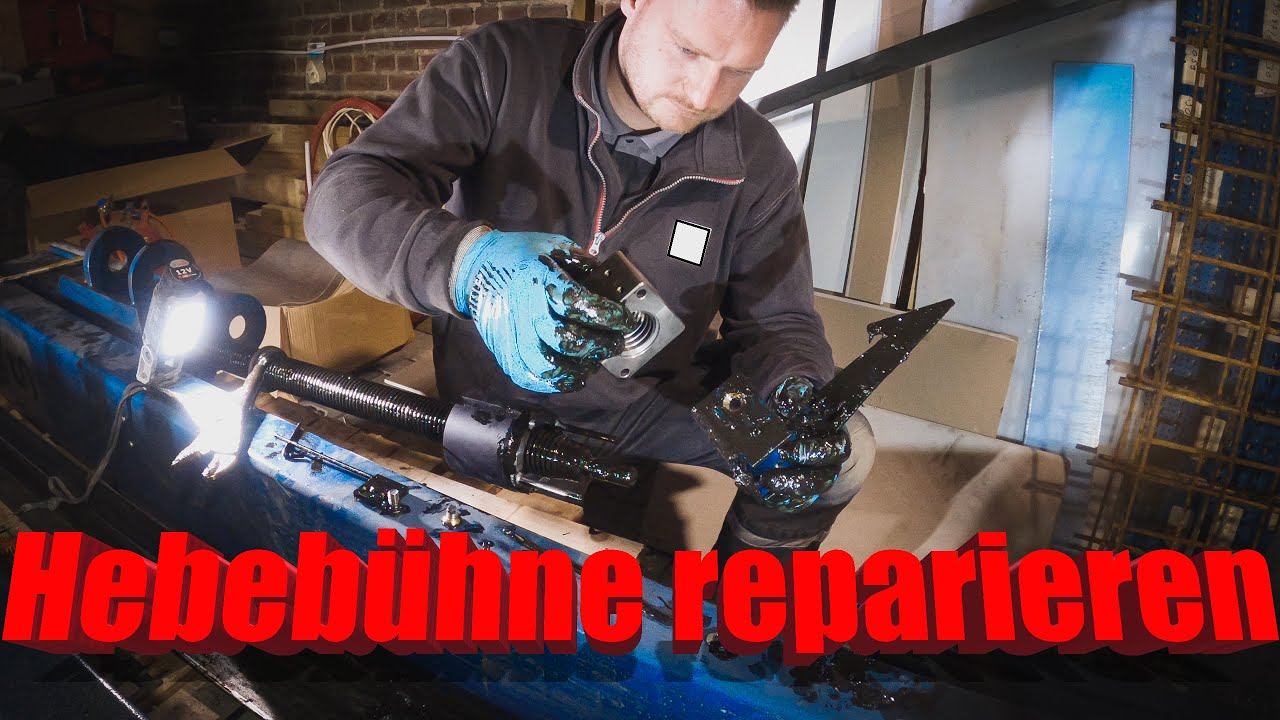 Hebebühne reparieren Hubmutter Folgemutter tauschen