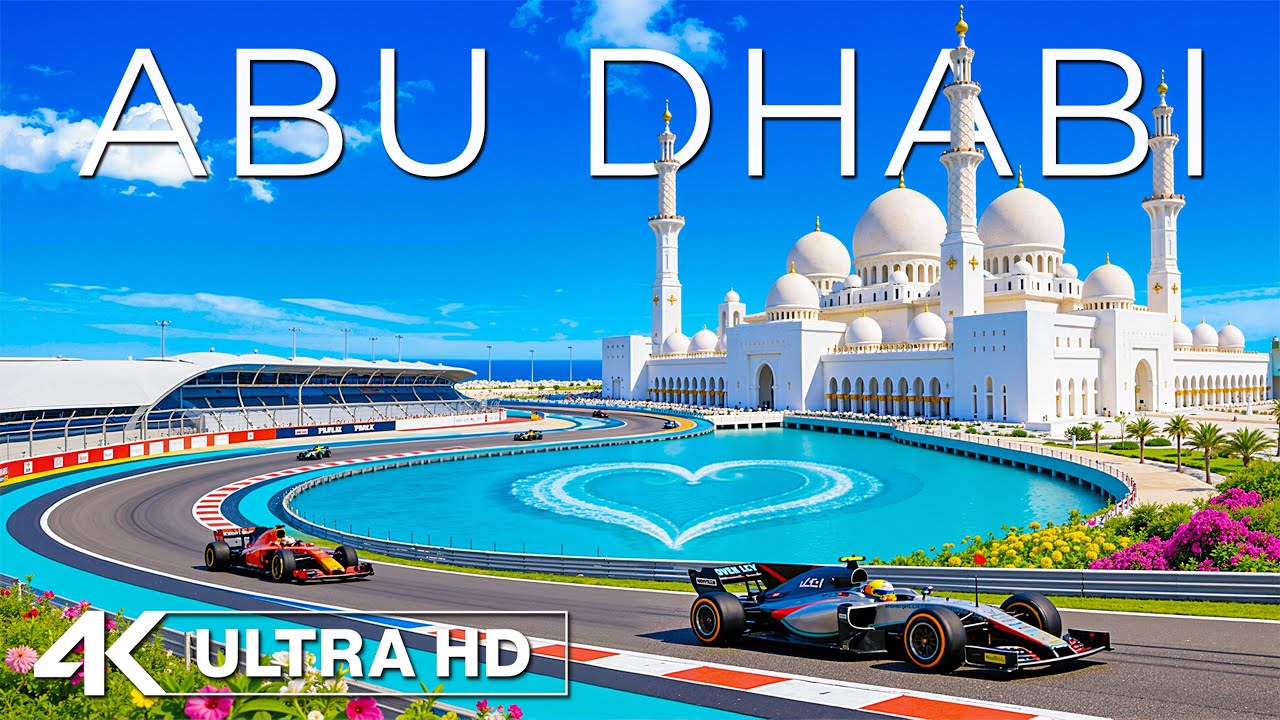 Абу-Даби 4K 🏎️ Глубокое путешествие | Роскошный город, Большая мечеть и отдых на пустынном побережье