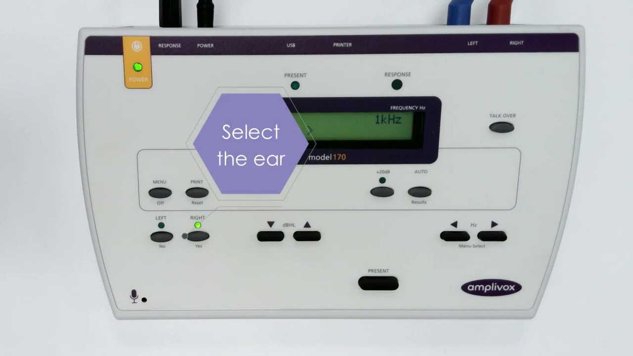 Amplivox 170 Manual and Automatic Audiometer How to Perform an Auto Test