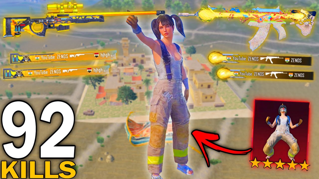 Я ПОЛУЧИЛ 92 УБИЙСТВА С САМЫМ РЕДКИМ НАБОРОМ В ИГРЕ - PUBG MOBILE