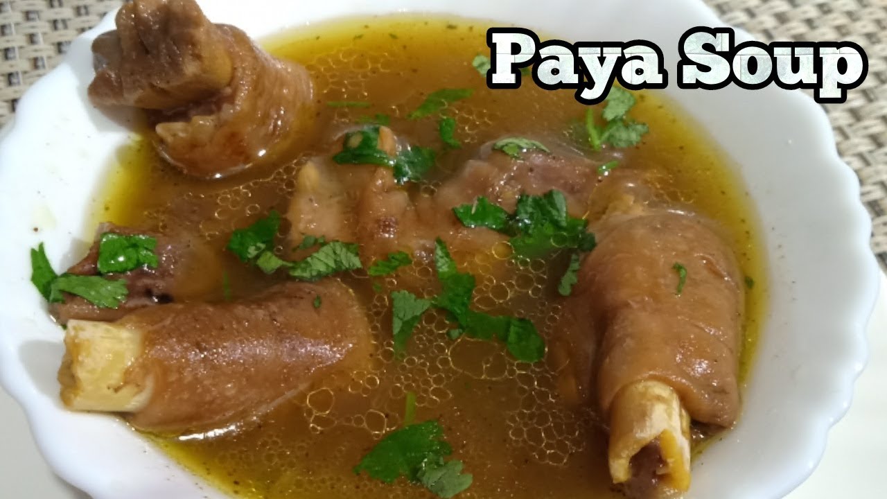 Mutton Paya Soup Recipe-मटन पाया का स्वादिष्ट शोरबा-Super Healthy Goat Leg Soup-Goat Trotters Soup